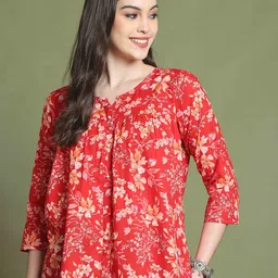 Rajnandini Women Floral Printed Cotton Top-picture-16