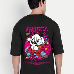 BENNY BROOKS Graphic Printed Oversized Cotton T-shirt image 3