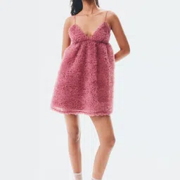 H&M Ruffled Mesh Dress image 4