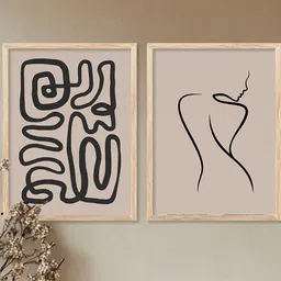 WALLLANE Brown Wood Wall Art-picture-10