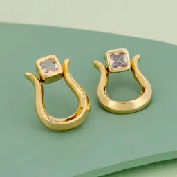 Kushal's Fashion Jewellery Gold Plated Zircon Studded Party Drop Earrings-picture-36