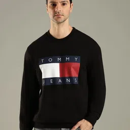 Tommy Hilfiger Europe Men Brand Logo Printed Round Neck Sweatshirt-picture-33