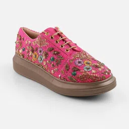 Mochi Fashion Women Woven Design Sneakers-picture-25