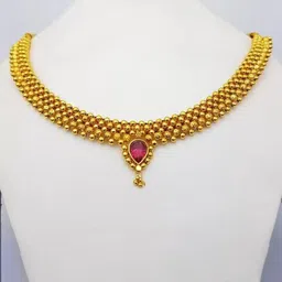 heer collection DIVASTRI 1g Micron Gold-Plated Cubic Zirconia Stone Studded & Beaded Jewellery Set-picture-18