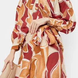 max Printed Pure Cotton A-Line Mini Skirt image 3