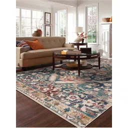 DDecor Brown Traditional Anti-Skid Polypropylene Carpet image 1