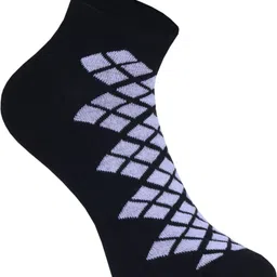 SOXVIEW Women Pack of 3 Multi Color Striped Casual Cotton Solid Ankle Length Socks image 5