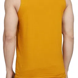 WOOSTRO Pack Of 2 Printed Gym Vests RS26 (ENJOY MUSTARD)(MORE BLACK) image 3