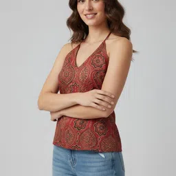 fusion by glitchez Women Ethnic Motifs Printed Indie Prints Kurta-image-59