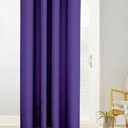 B' Decorlish Blackout Purple 2 Pieces Room Darkening Long Door Curtain-picture-15