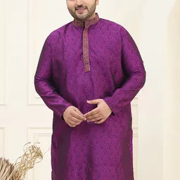 SOJANYA PLUS Men Geometric Kurta-picture-45