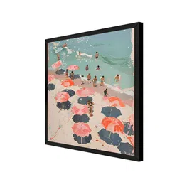 999Store Blue & Beige Beach Canvas Wall Art image 5