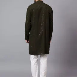 UNLIMITED Men Sequinned Kurta image 4