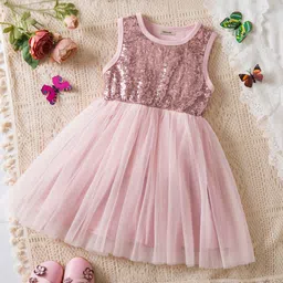 INCLUD Girls Embellished Fit & Flare Dress-image-99