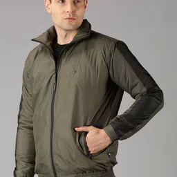 VROJASS Men Colourblocked Lightweight Sporty Jacket image 4