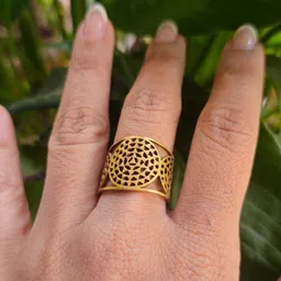 Soul Works Brass Adjustable Finger Ring image 2