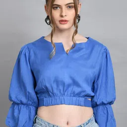 DressBerry Puff Sleeve Blouson Top-image-46