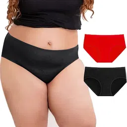 Diving Deep Women Pack of 2 Cotton Plus Size Low-Rise Hipster Briefs-picture-8