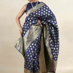 Subham Woven Design Zari Banarasi Saree-image-5