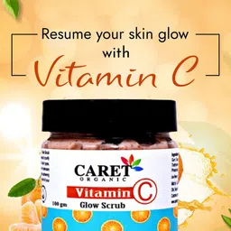 CARET ORGANIC Vitamin C Glow Scrub & Nourishing Honey Body Lotion-100 g Each image 4