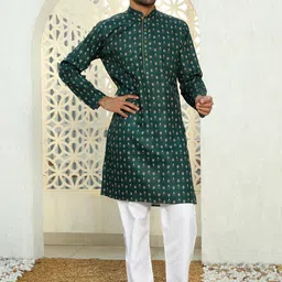 KRAFT INDIA Men Floral Printed Kurta image 4