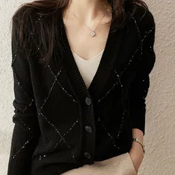 all about you Women Ribbed Cardigan Sweater-picture-44