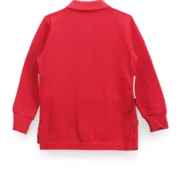 U.S. Polo Assn. Kids Boys Colourblocked Polo Collar Pure Cotton T-shirt image 2