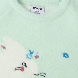 max Girls Animal Printed Pullover With Embroidered Detail image 3