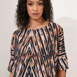 Tokyo Talkies Women Vertical Striped Round Neck  Top-picture-18
