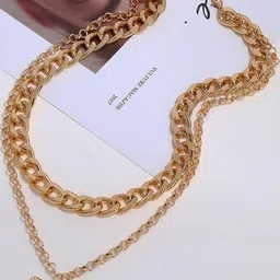 Arzonai Gold-Toned Metal Necklace-picture-31