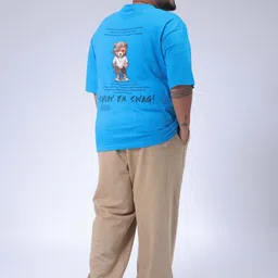 hardsoda by the indian garage co HARDSODA Men Printed Extended Sleeves Applique T-shirt image 5