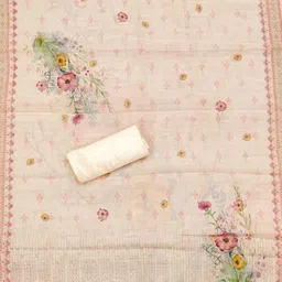 LeeliPeeri Designer Embroidered Unstitched Dress Material image 3