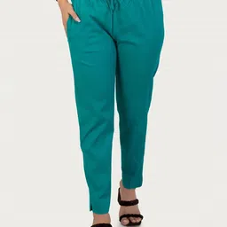 COTTON CULTURE Breathable Mid-Rise Trousers With Pockets-image-85