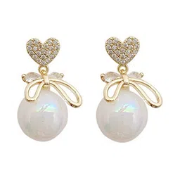 Vembley Gold-Plated Alloy Cubic Zirconia Earrings image 3