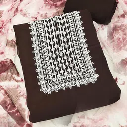 SAINOOR Embroidered Silk Georgette Unstitched Dress Material-picture-23