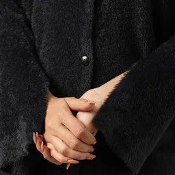 Sztori Plus Size Fuzzy Cardigan image 2