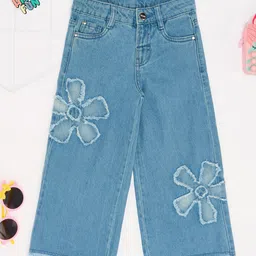 Pantaloons Junior Girls Flared Low Distress Jeans-picture-38