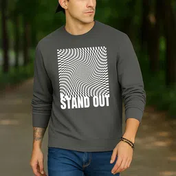 Moda Rapido Men Metallic Graphic Printed Sweatshirts image 3