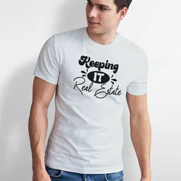 Seekbuylove Men Typography Printed Bio Finish T-shirt image 2