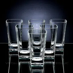 mahakal (Pack of 6) GLASS WATER JUICE Glass Water/Juice Glass-picture-27
