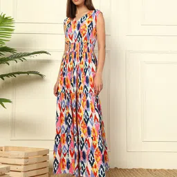 Krunal Raiyani Abstract Printed Maxi Dress-picture-12