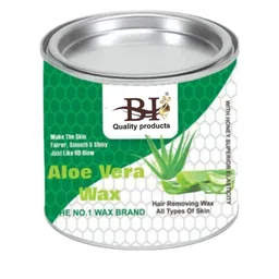 BI QUALITY PRODUCTS Aloe Vera Wax With Waxing Strips Spatula & Sponge - 450 g-image-7