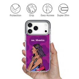 DailyObjects Typography Printed iPhone 17 Pro Back Case Mobile Accessories image 2