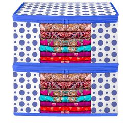 AMAK INC Blue Fabric Multi-Utility Wardrobe Organisers-picture-19