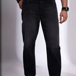 nostrum Men Regular Fit Mid-Rise Light Fade Jeans-image-3