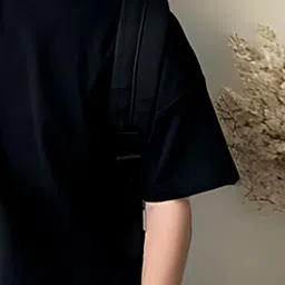 FOREVER FRIDAY Boys Round Neck Drop Shoulder Sleeves Cotton Oversized T-shirt image 3