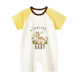 StyleCast x Revolte Infants Printed Cotton Round Neck Rompers image 3