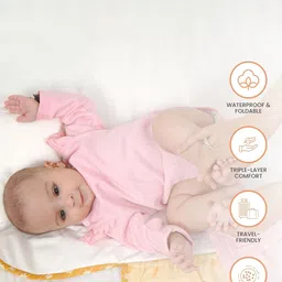 TIDY SLEEP Printed Pure Cotton Diaper & Travel Mat Blossom image 4