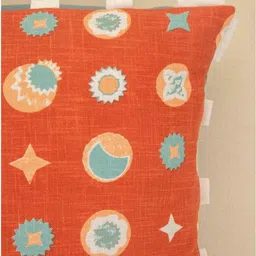 FREEDOM TREE Red & Green Geometric Square Cushion Covers image 3