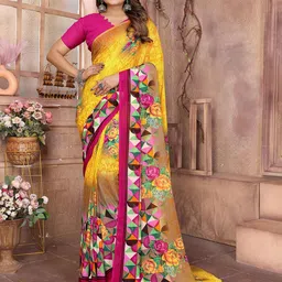 Moda Rapido Floral Print Daily Saree-picture-35